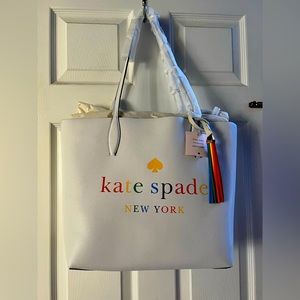 🆕 Kate Spade ♠️ Large Rainbow 🌈 Tote